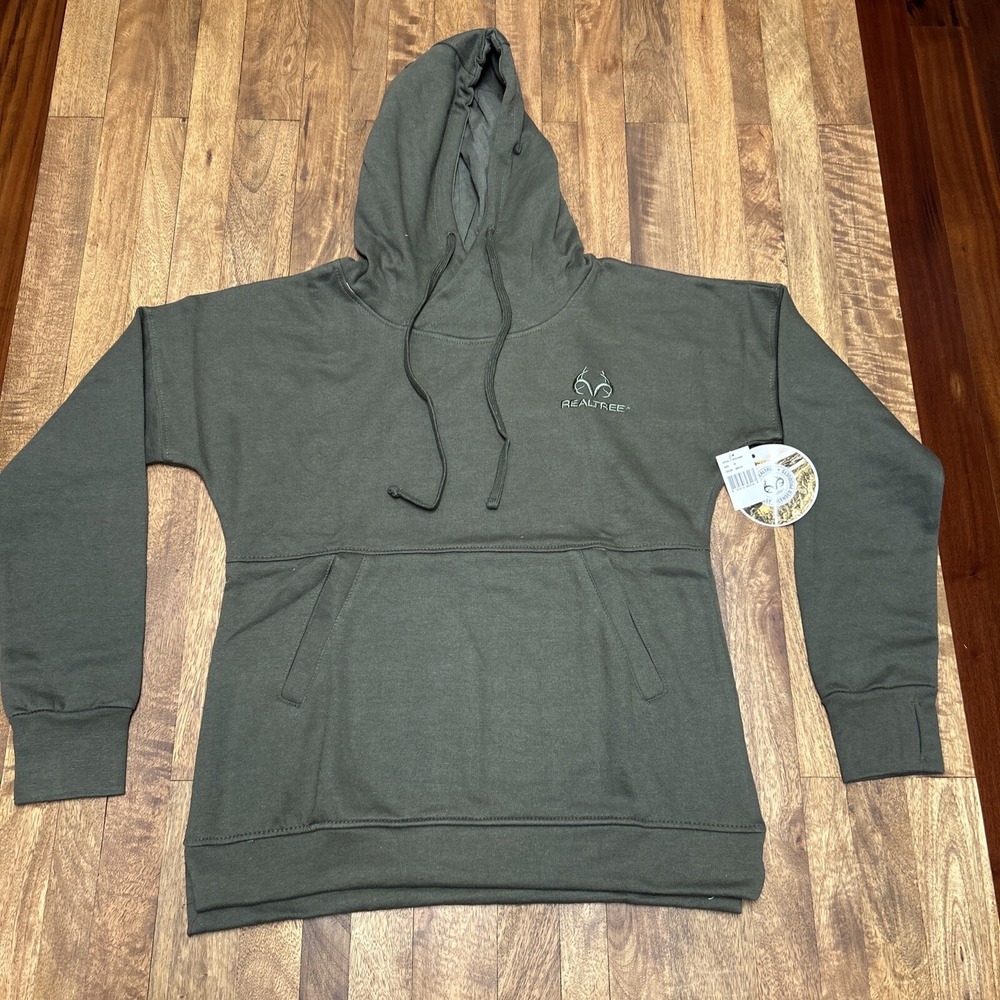 Realtree Womens Alpine Zone Hoodie Beetle Green WT819000 Size M NWT